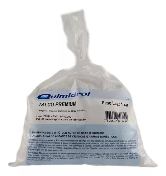 Talco Premium 1kg Quimidrol