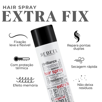Spray Fixador Rebeel Extra Fix Soho 750ml