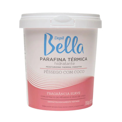 Parafina Térmica Hidratante Pêssego com Coco 350g Depil Bella