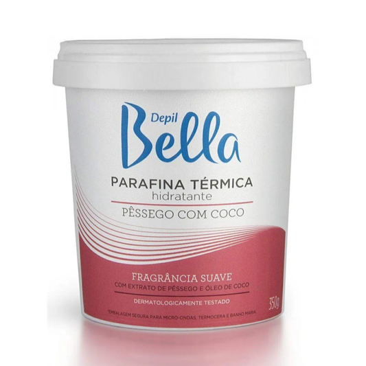 Parafina Térmica Hidratante Pêssego com Coco 350g Depil Bella