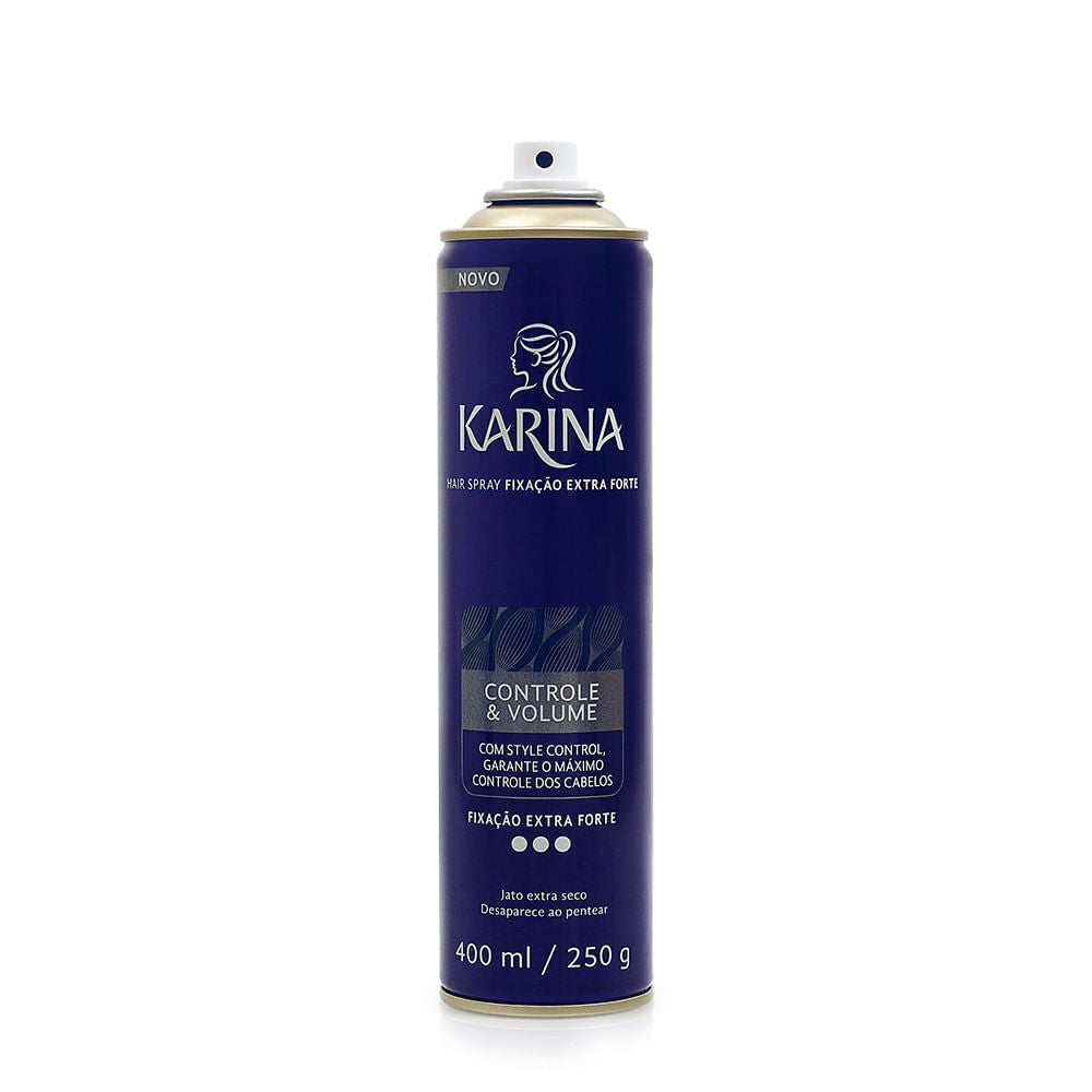 Spray Fixador Para Cabelo Karina Controle & Volume Fixação Extra Forte 400ml